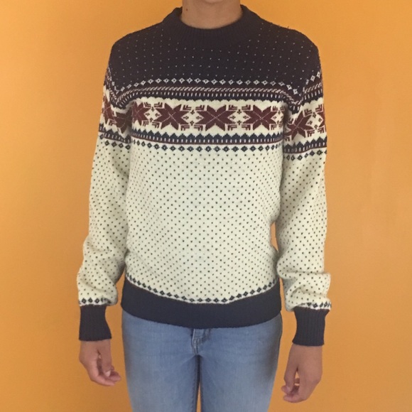 Vintage Womens Small Nordic Sweater 